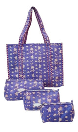 Tote Bag with set of 3 Pouches