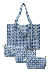 Tote Bag with set of 3 Pouches