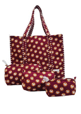 Tote Bag with set of 3 Pouches