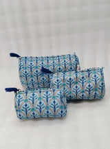 Set of 3 cosmetic bag/pouches with waterproof lining
