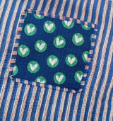 Handblock Printed Quilted Tote Bag without zip/button 17x18x 6 inches