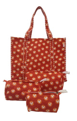 Tote Bag with set of 3 Pouches