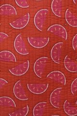 Handblock Printed Quilted Tote Bag without zip/button 17x18x 6 inches