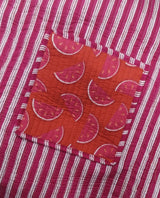 Handblock Printed Quilted Tote Bag without zip/button 17x18x 6 inches