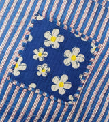 Handblock Printed Quilted Tote Bag without zip/button 17x18x 6 inches