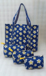 Tote Bag with set of 3 Pouches