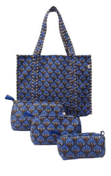 Tote Bag with set of 3 Pouches