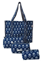 Tote Bag with set of 3 Pouches