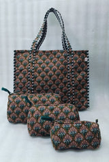 Tote Bag with set of 3 Pouches