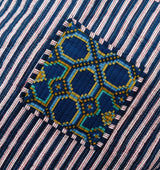 Handblock Printed Quilted Tote Bag without zip/button 17x18x 6 inches