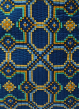 Handblock Printed Quilted Tote Bag without zip/button 17x18x 6 inches