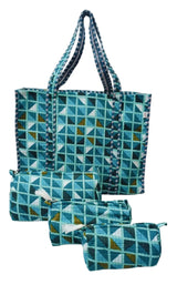 Tote Bag with set of 3 Pouches