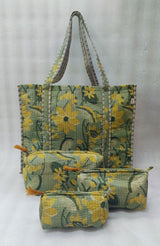 Tote Bag with set of 3 Pouches