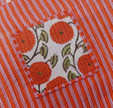 Handblock Printed Quilted Tote Bag without zip/button 17x18x 6 inches