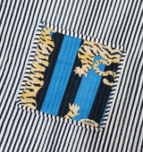 Handblock Printed Quilted Tote Bag without zip/button 17x18x 6 inches