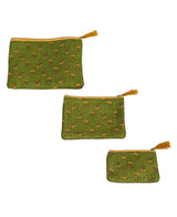Set of 3 cosmetic Flat pouches