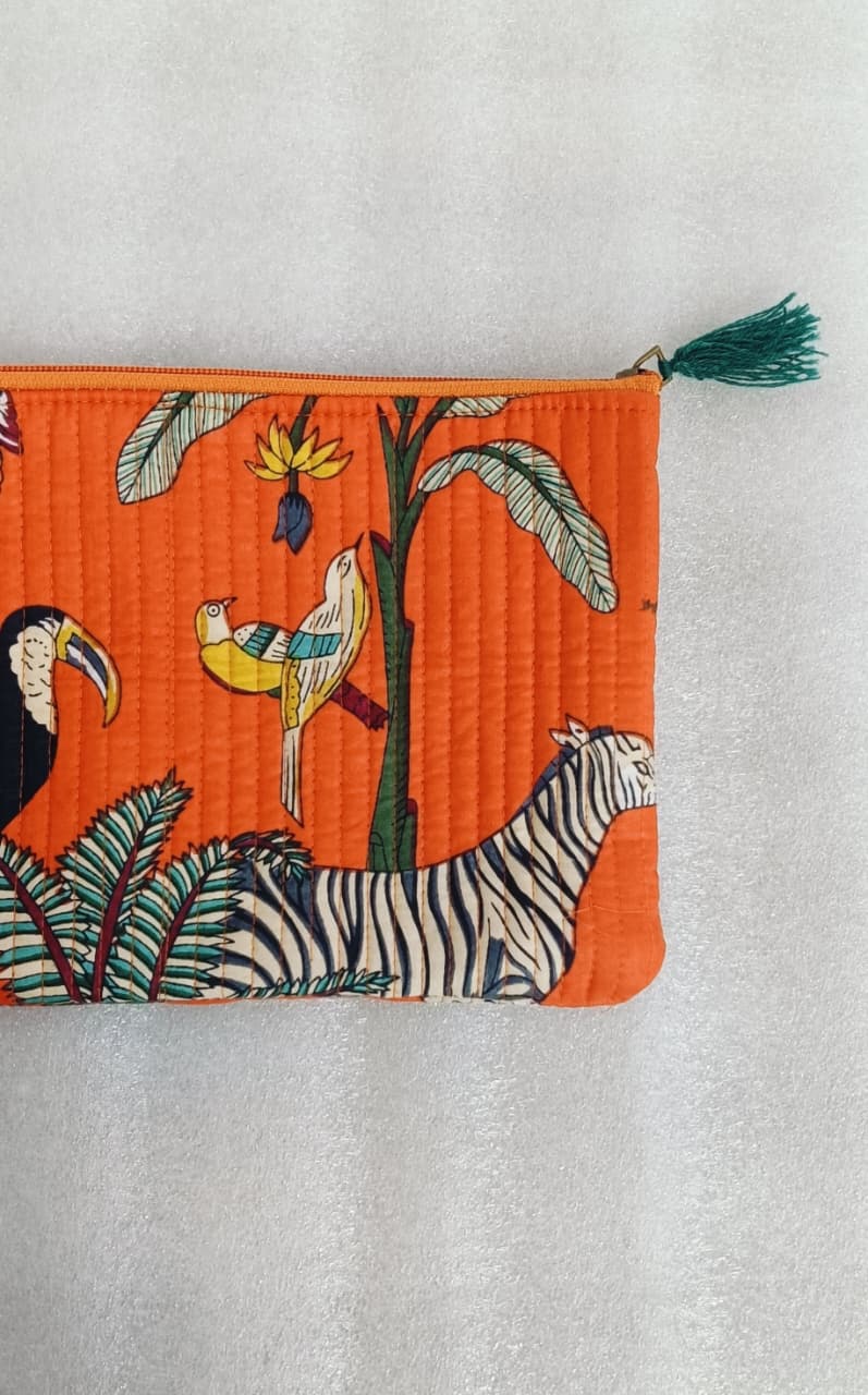 Set of 3 cosmetic Flat pouches