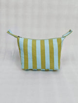 Quilted Block Printed Hobo Pouch with Zip closure and Snap Button