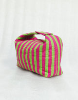 Quilted Block Printed Hobo Pouch with Zip closure and Snap Button