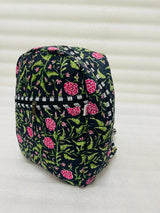 Handcrafted Quilted Cotton One Strap Backpack - 12x9.5x4.5 Inches