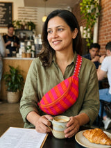 Handcrafted Crossbody Sling Bag- 4.5x4.5x10 inches
