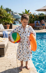 Kids Bathrobe and Bath-towel Gift Set with Box | 4-13 years