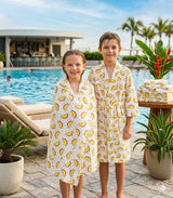 Kids Bathrobe and Bath-towel Gift Set with Box | 4-13 years