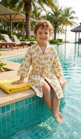 Kids Bathrobe and Bath-towel Gift Set with Box | 4-13 years