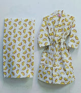 Kids Bathrobe and Bath-towel Gift Set with Box | 4-13 years