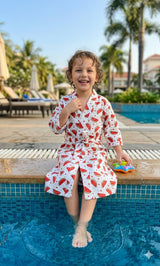 Kids Bathrobe and Bath-towel Gift Set with Box | 4-13 years