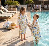 Kids Bathrobe and Bath-towel Gift Set with Box | 4-13 years