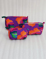 Set of 3 cosmetic bag/pouches with waterproof lining