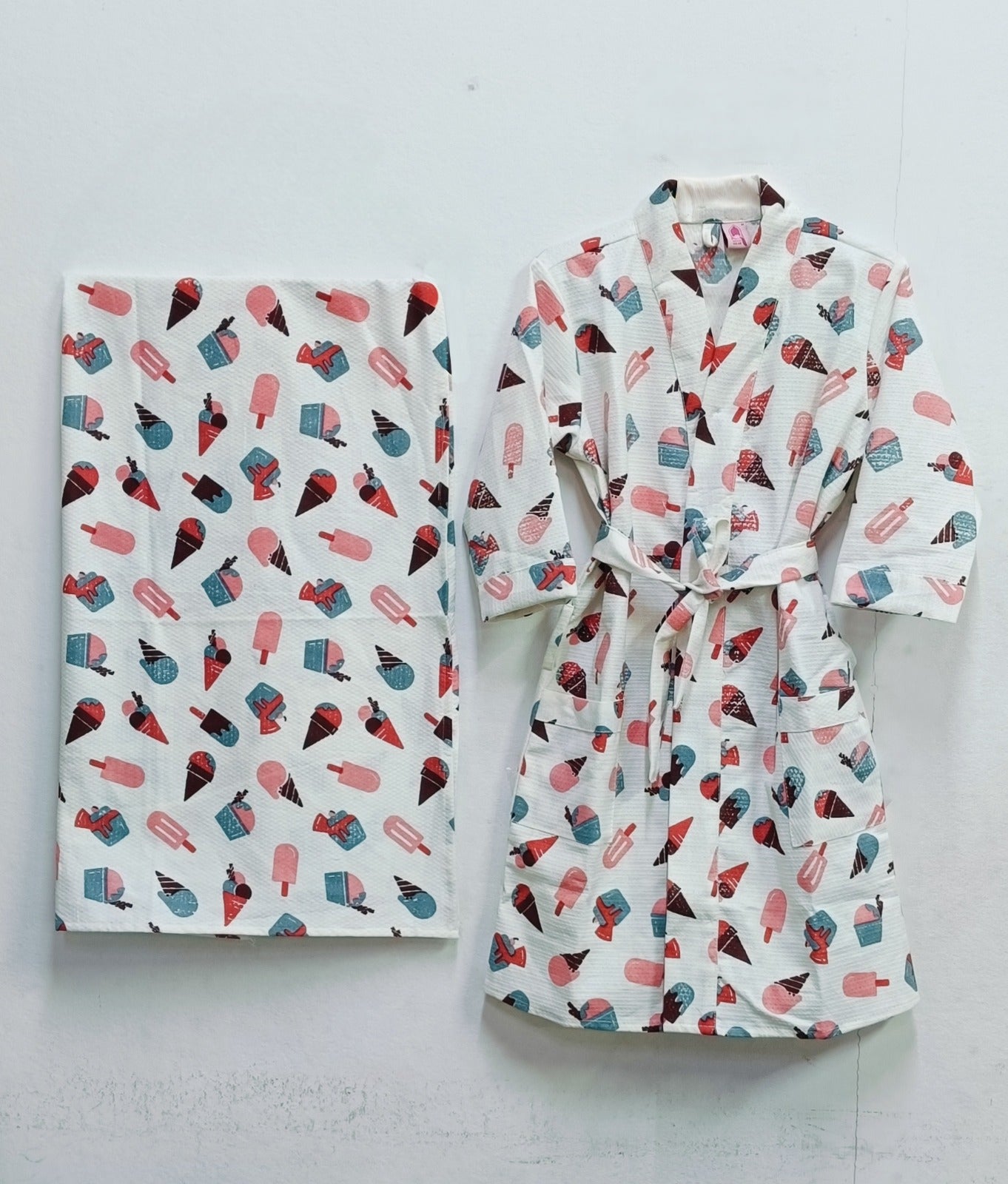 Kids Bathrobe and Bath-towel Gift Set with Box | 4-13 years