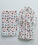 Kids Bathrobe and Bath-towel Gift Set with Box | 4-13 years