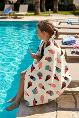 Kids Bathrobe and Bath-towel Gift Set with Box | 4-13 years