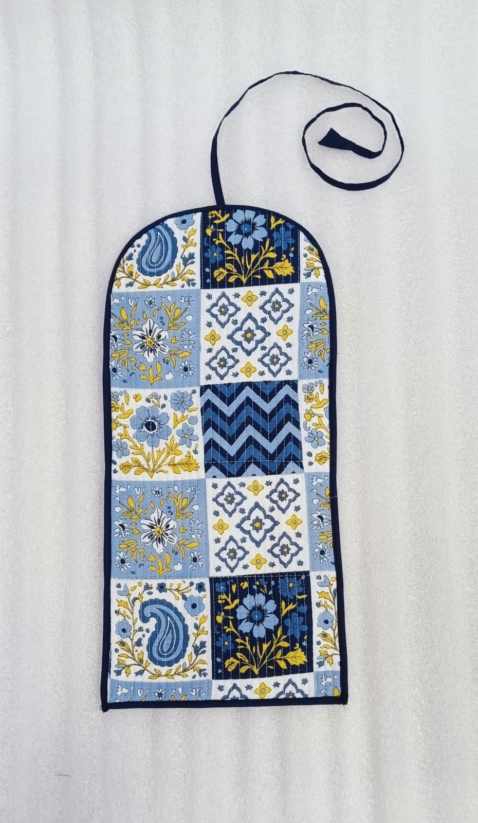 Handcrafted Travel Jewelry Organizer Roll | Artisan Fabric Jewelry Pouch