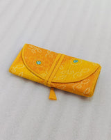 Handcrafted Travel Jewelry Organizer Roll | Artisan Fabric Jewelry Pouch