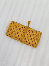 Handcrafted Travel Jewelry Organizer Roll | Artisan Fabric Jewelry Pouch