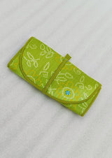 Handcrafted Travel Jewelry Organizer Roll | Artisan Fabric Jewelry Pouch