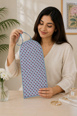 Handcrafted Travel Jewelry Organizer Roll | Artisan Fabric Jewelry Pouch