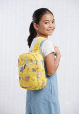 Handblock Printed Cotton Kids’ One Strap Backpack with Adjustable Straps