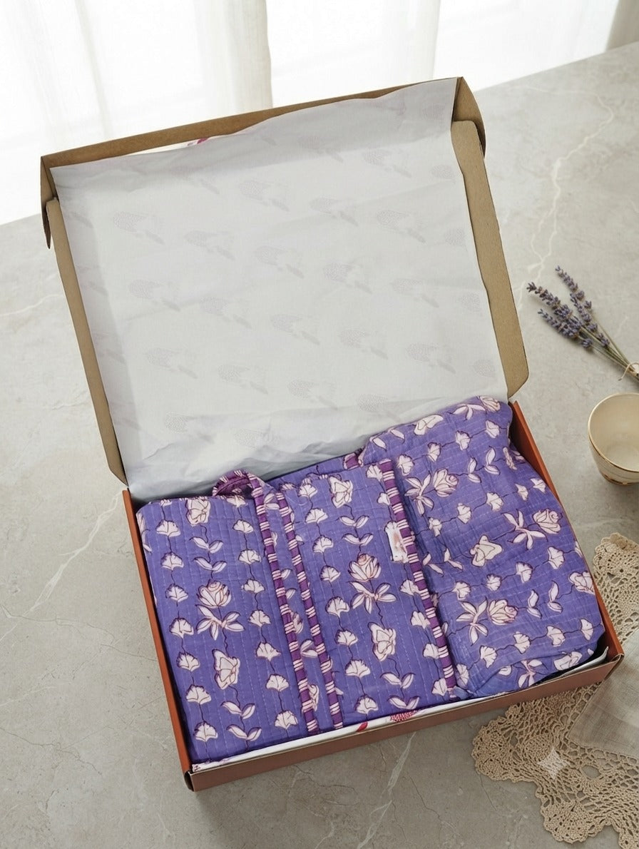 Stylish Tote Bag with 3 Coordinated Utility Pouches with Gift Box
