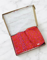 Stylish Tote Bag with 3 Coordinated Utility Pouches with Gift Box