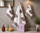 Gift Set - Handblock Printed Towels - 1 Bath + 2 Hand Towels