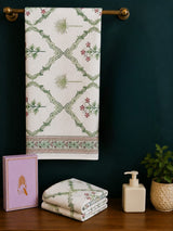Gift Set - Handblock Printed Towels - 1 Bath + 2 Hand Towels
