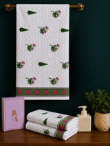 Gift Set - Handblock Printed Towels - 1 Bath + 2 Hand Towels