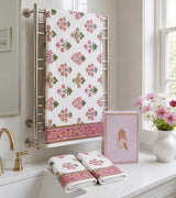 Gift Set - Handblock Printed Towels - 1 Bath + 2 Hand Towels
