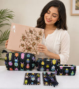 Set of 5 Utility Pouches (3 Makeup Pouches, 1 Sunglass Pouch, 1 Sanitary Napkin Pouch