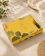 Hand Printed Bedsheet Super King Size Gift Box | 1 Super King Double Bedsheet with 2 Pillow Covers
