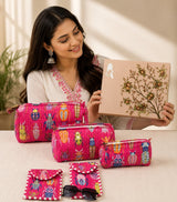 Set of 5 Utility Pouches (3 Makeup Pouches, 1 Sunglass Pouch, 1 Sanitary Napkin Pouch)